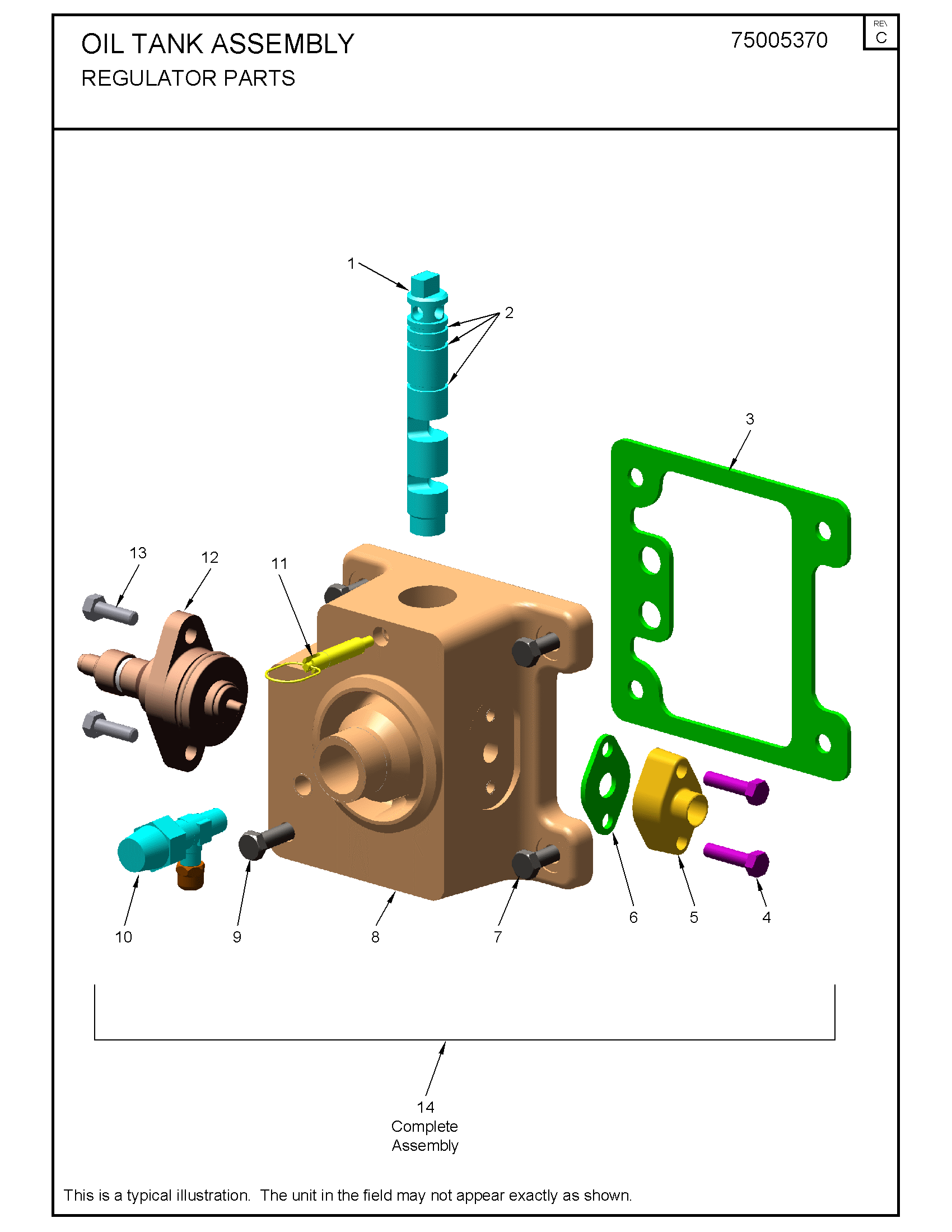 Spring Plunger Screw .38-16X1.20, Retrac.zinc Pltd SCR01624 OIL TANK ASSEMBLY REGULATOR PARTS