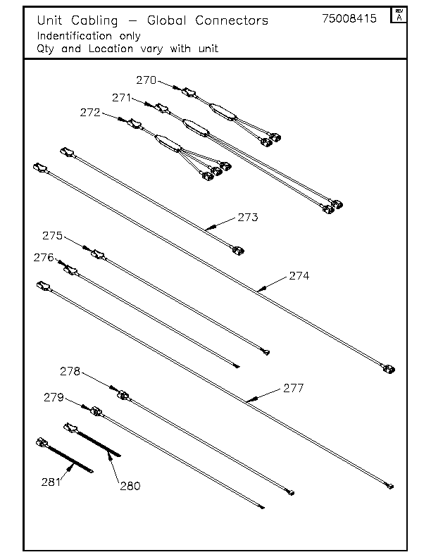 Wire Harness Adapter Female Global Connector Kit KIT12559 UNIT CABLING GLOBAL CONNECTORS